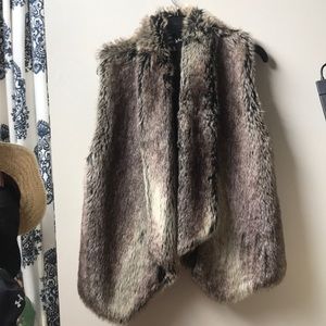 Faux fur vest